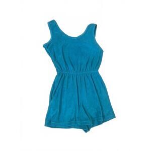 Vintage Teal Sleeveless Women's Romper